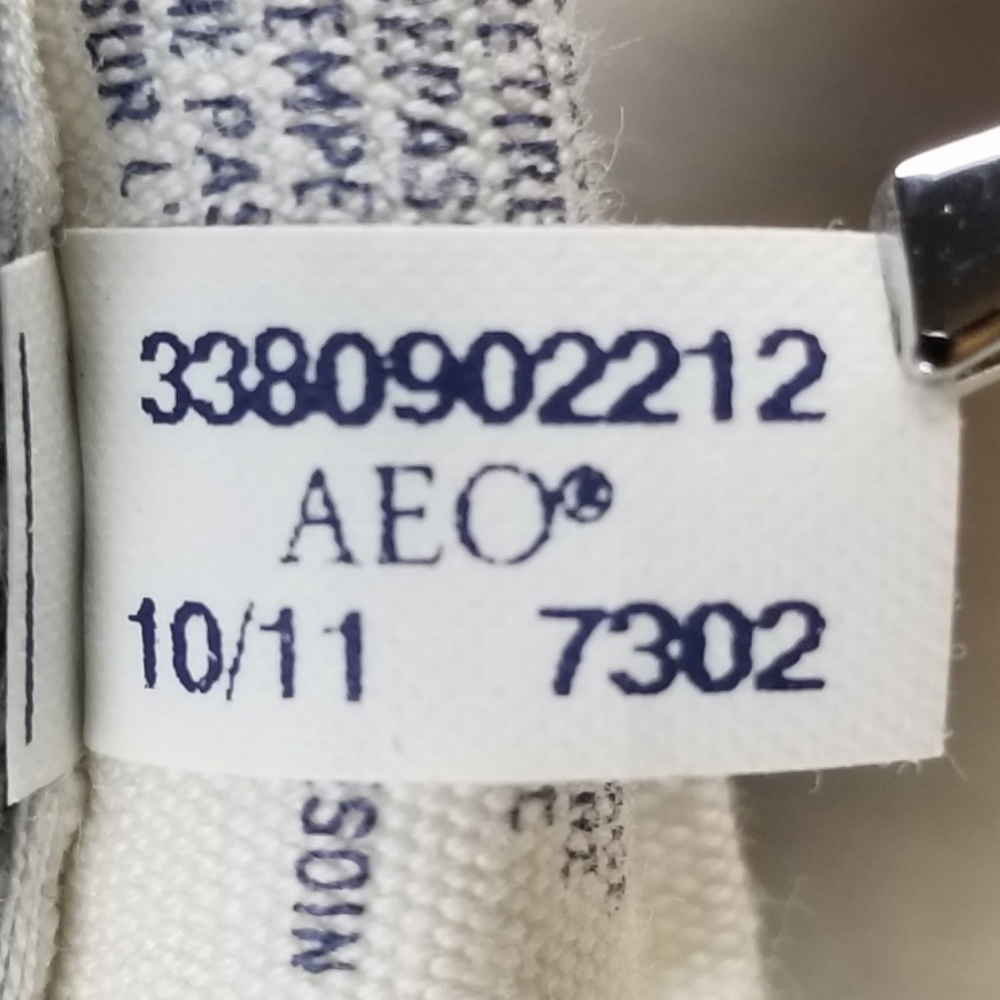 American Eagle | Maroon & Gray Striped Sweater - Picture 8 of 8